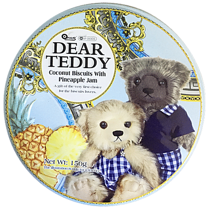 Dear Teddy - Coconut Biscuits With Pineapple Cream, 150 g