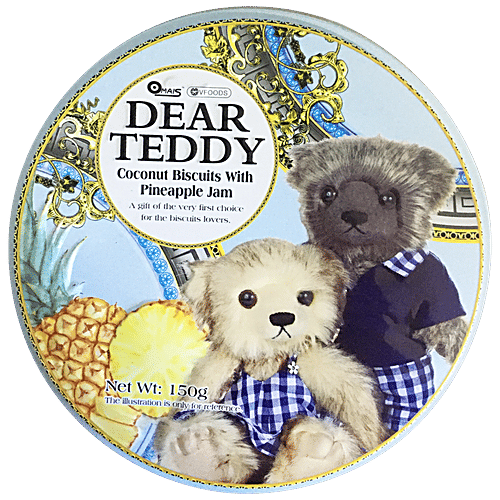 Dear Teddy - Coconut Biscuits With Pineapple Cream, 150 g