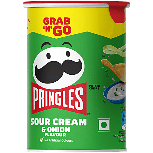 Pringles Sour Cream & Onion Flavour Potato Chips, 40 g