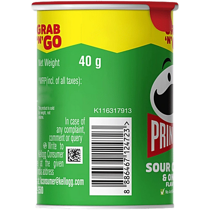 Pringles Sour Cream & Onion Flavour Potato Chips, 40 g