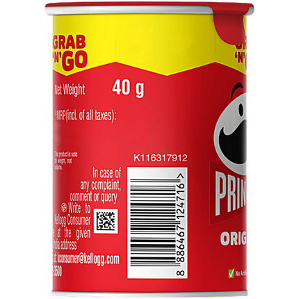 Pringles Original Potato Crips - Classic Salted, 40 g