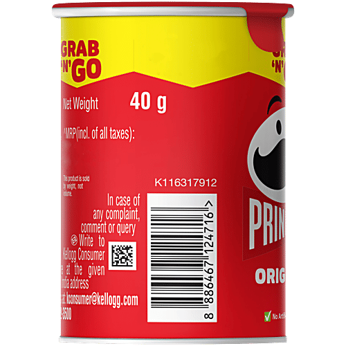 Pringles Original Potato Crips - Classic Salted, 40 g