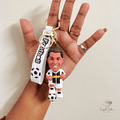 Ronaldo White rubber keychain Juventus FC