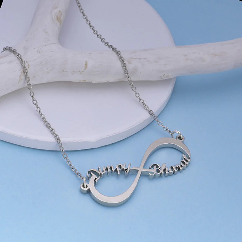 Personalised Infinity Couple Name Necklace