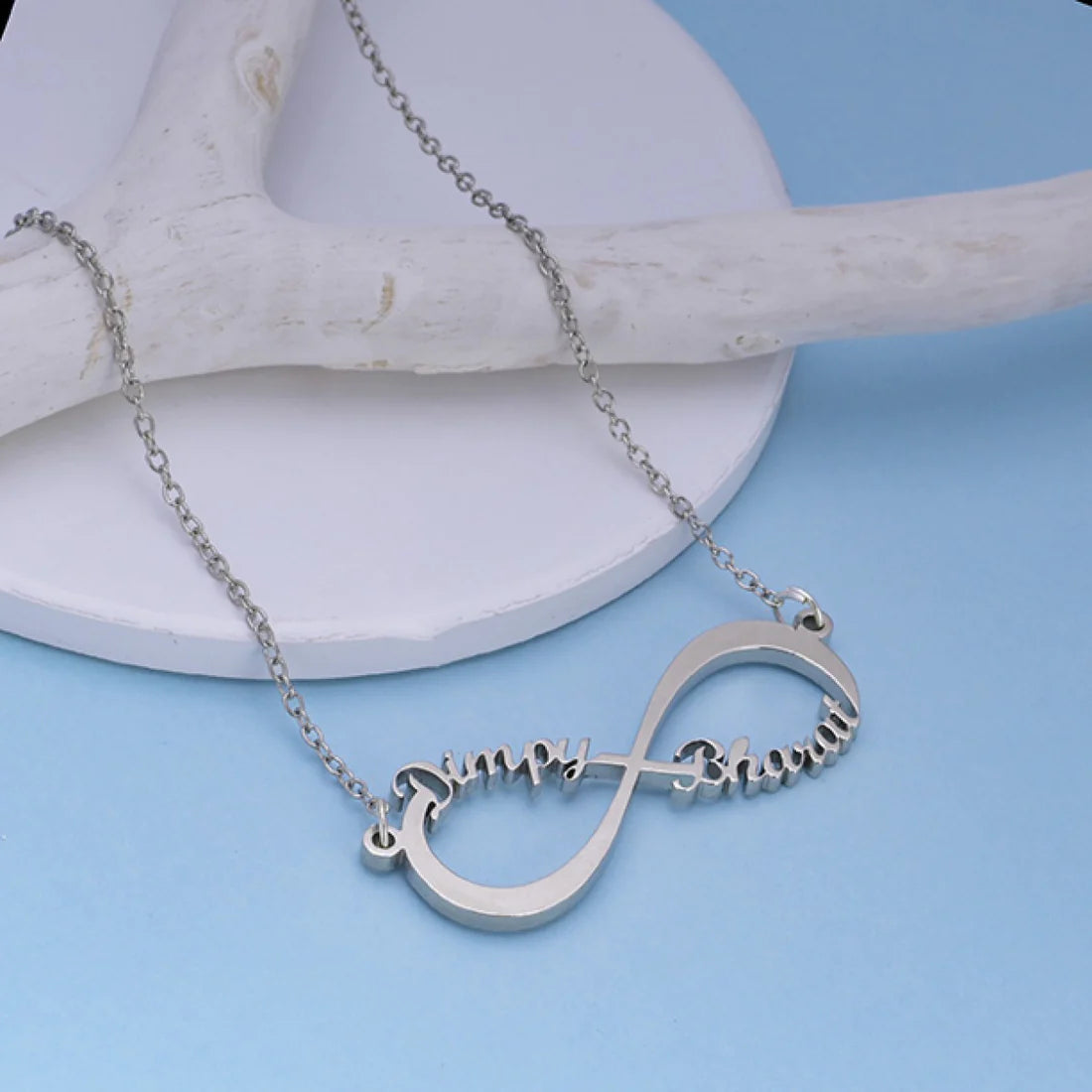 Personalised Infinity Couple Name Necklace