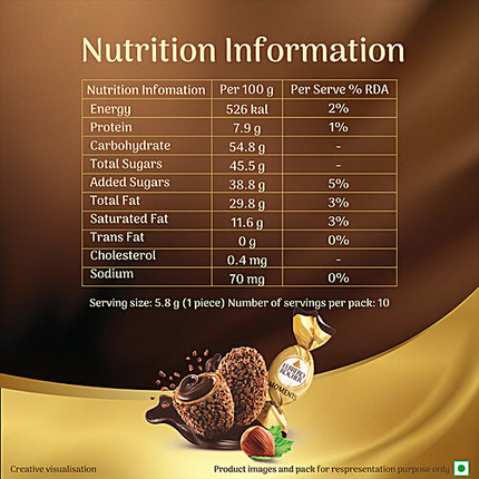 Ferrero Rocher Moments T10 Shaped Chocolates 58g