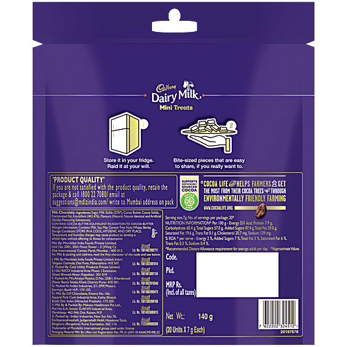 Cadbury Dairy Milk Mini Treats Small Chocolate Pack