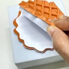 Waffle Fridge Magnet Notebook