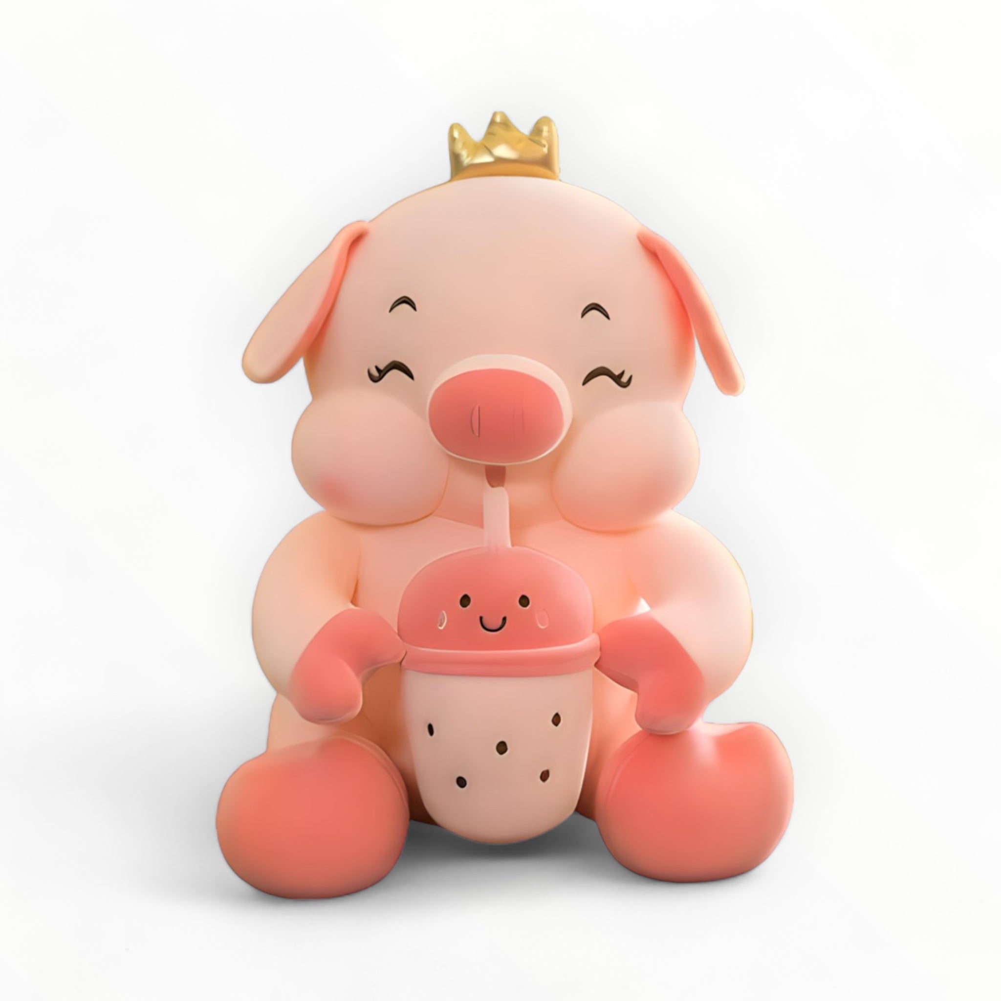 Crown Bottle Pig Soft Toy
