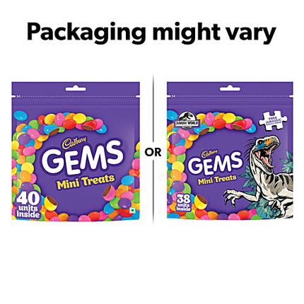 Cadbury Gems Mini Treats Chocolate Pack 126.4g