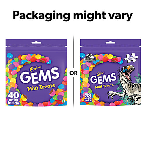 Cadbury Gems Mini Treats Chocolate Pack 126.4g