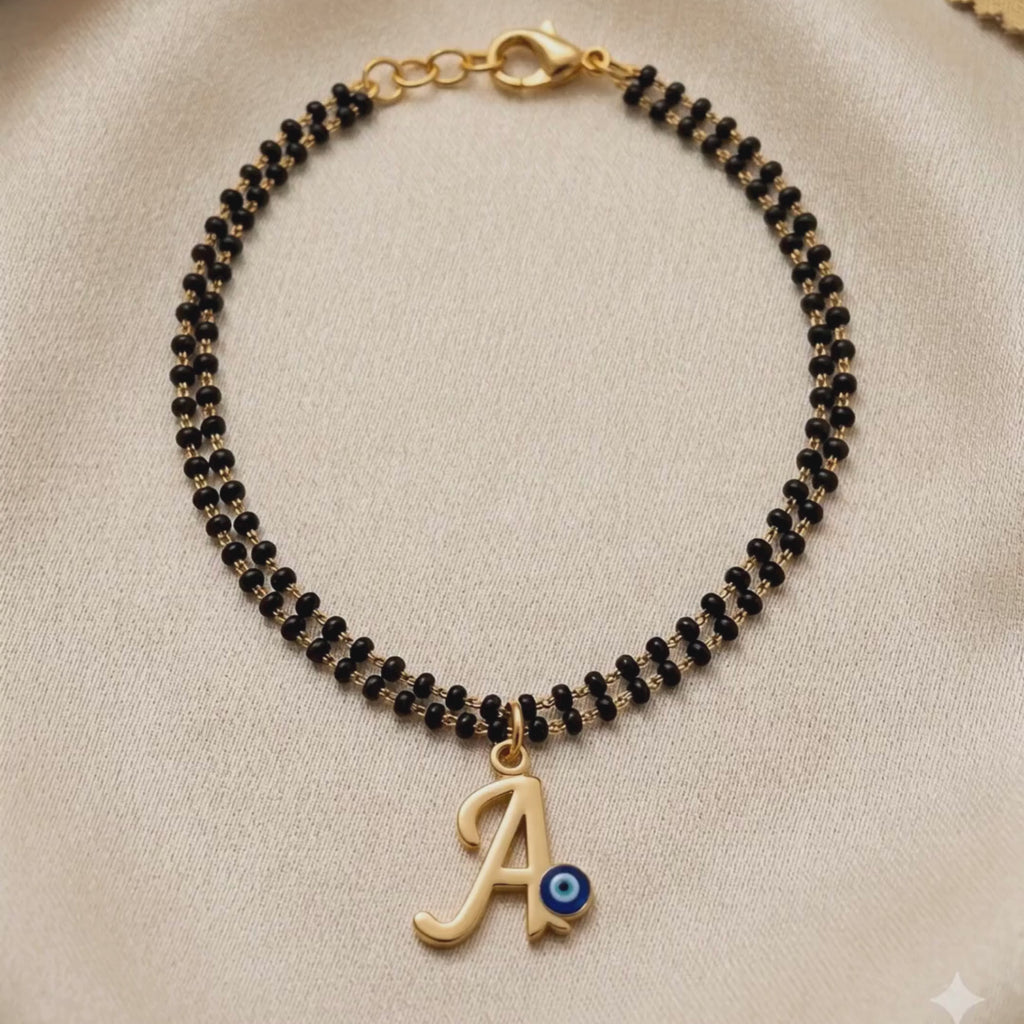 Name Initial Mangalsutra Bracelet