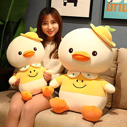 Cute Yellow Duck Soft Toy with Hat