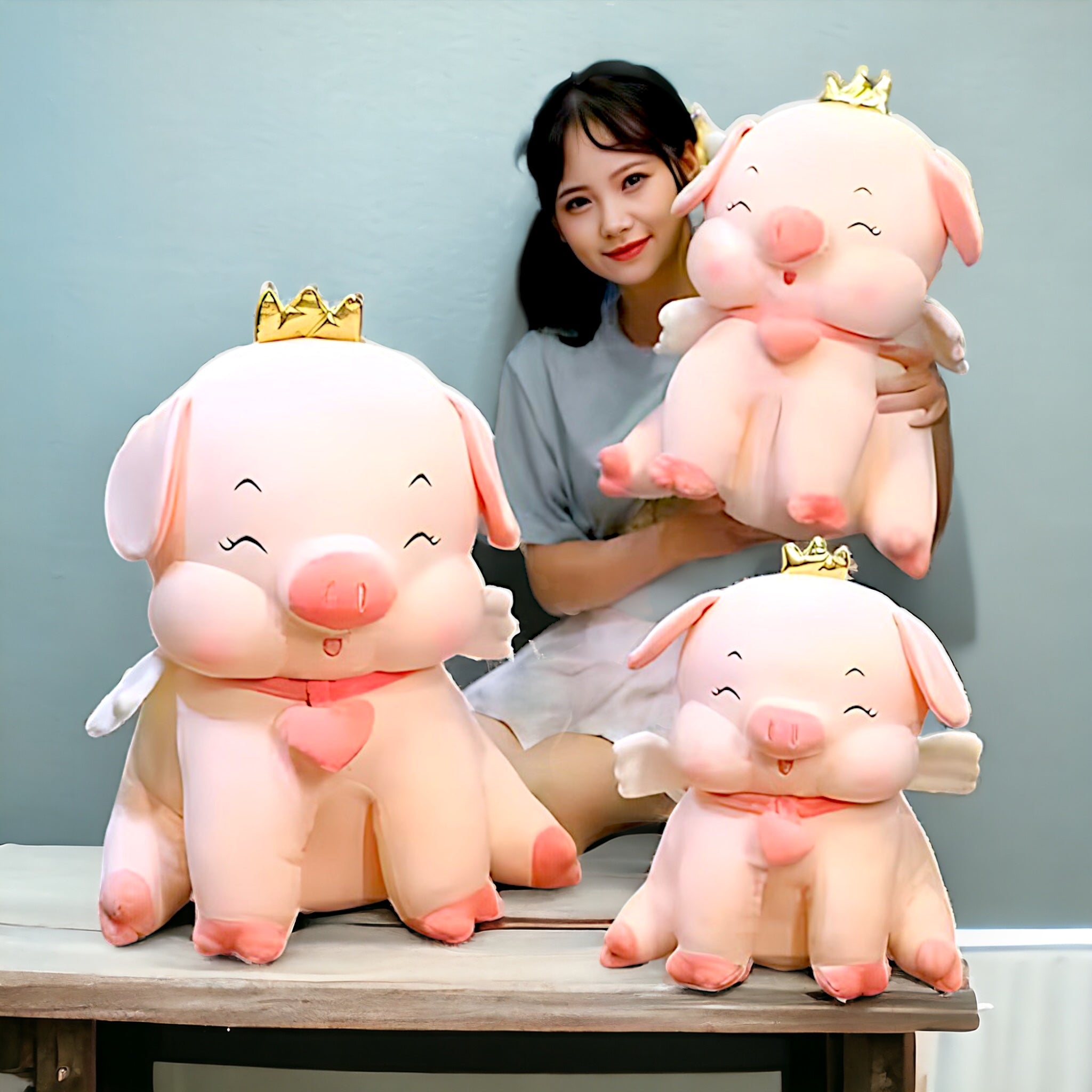 Crown Pig Softie I 30 CM