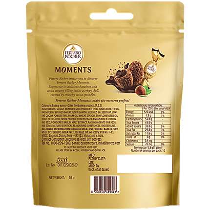 Ferrero Rocher Moments T10 Shaped Chocolates 58g