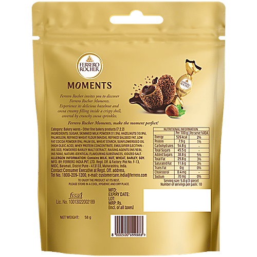 Ferrero Rocher Moments T10 Shaped Chocolates 58g