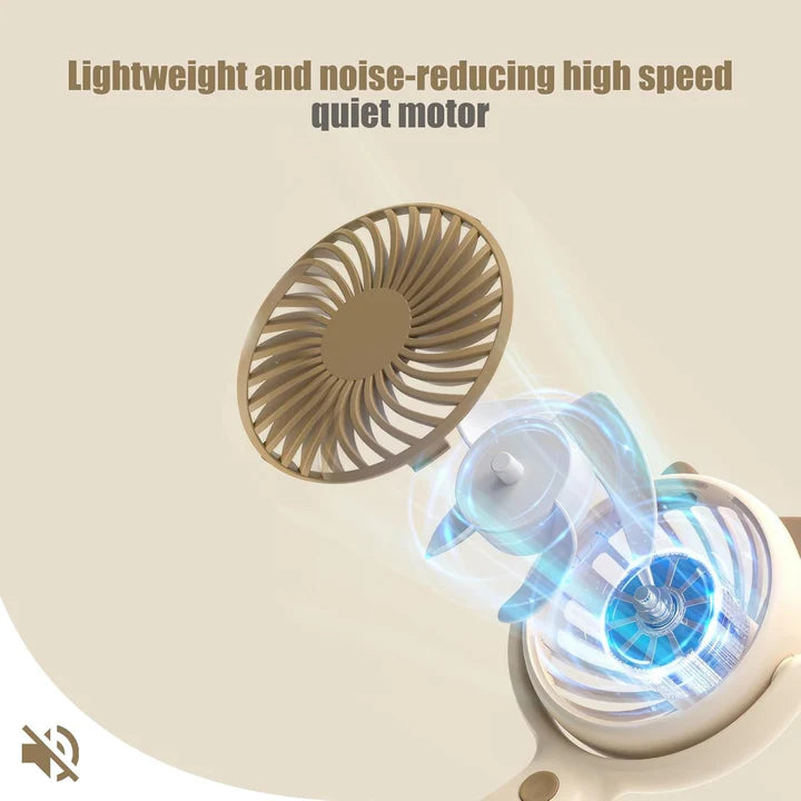 Mini Handheld Small Pocket Size USB Rechargeable Portable Fan