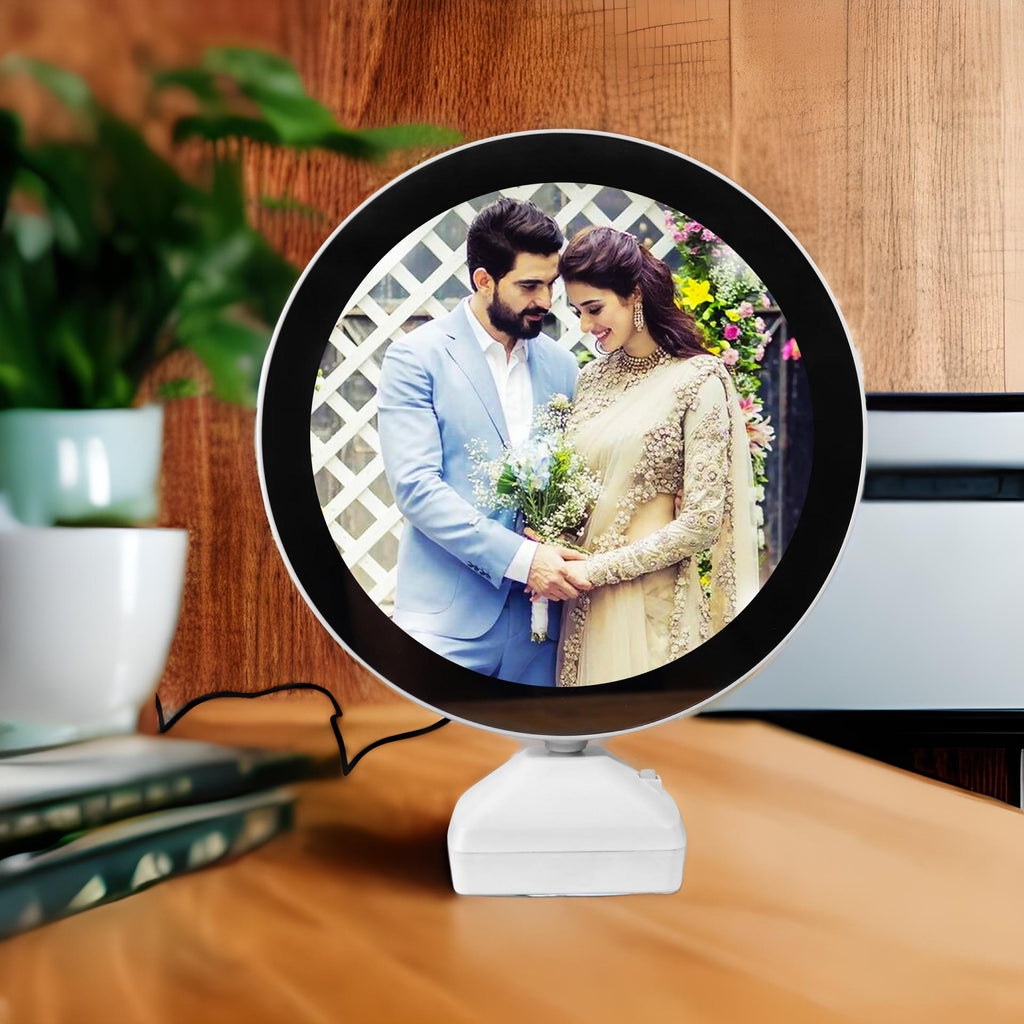Personalised LED Round Magic Mirror