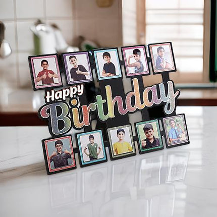 Happy Birthday 10 Photo Frame