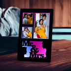 Personalised Mr. & Mrs. LED Photo Frame